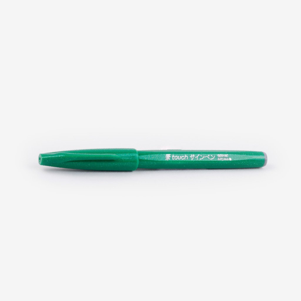 Pentel Fude Touch Brush Sign Pen - Green