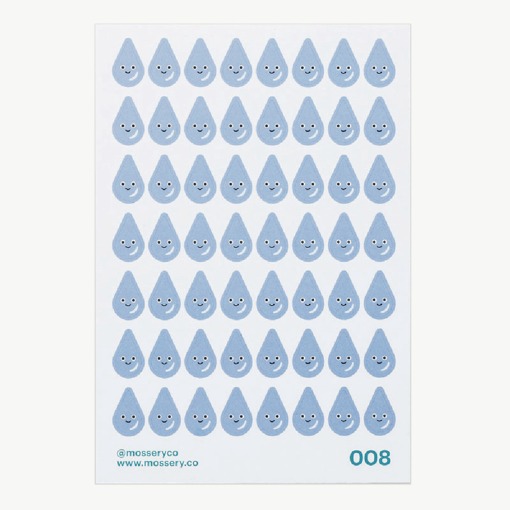 Mossery Stickers: Water Droplet (STC-008)