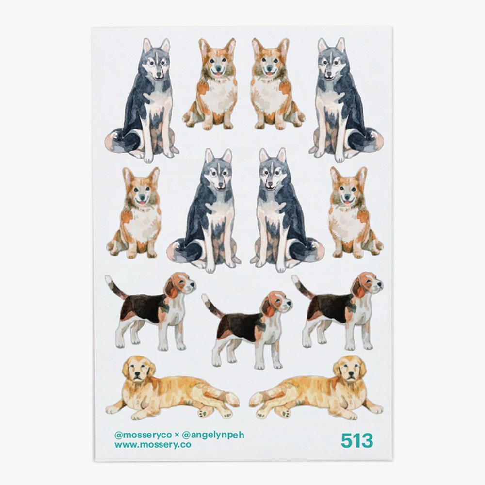 Artist Series Stickers: Dogs (STC-513)