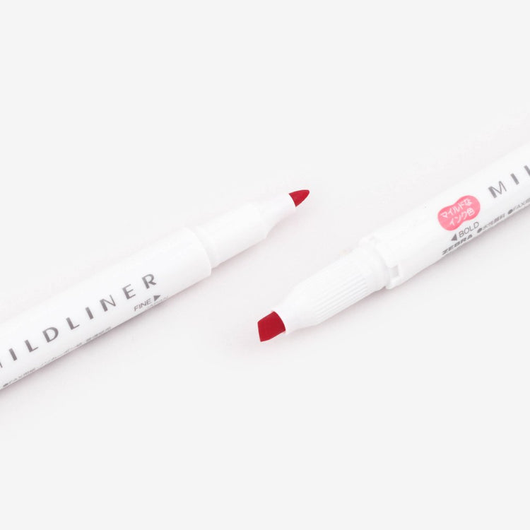 Mildliner Double-Sided Highlighter - Red