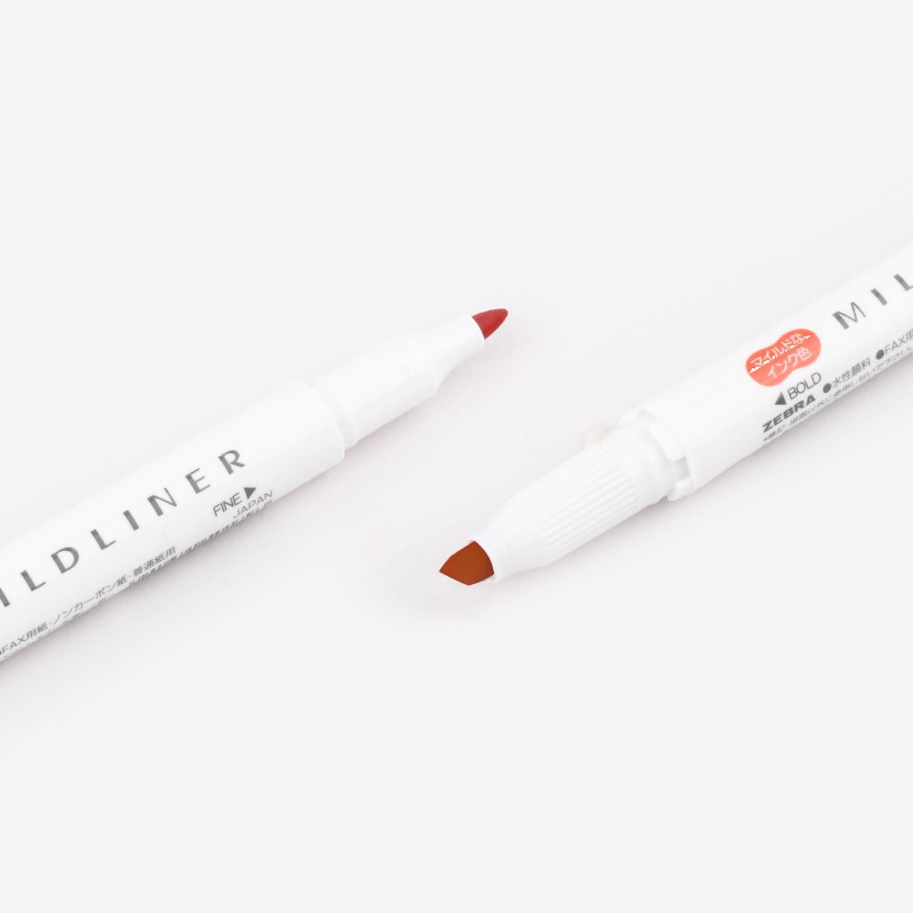 Mildliner Double-Sided Highlighter - Vermilion