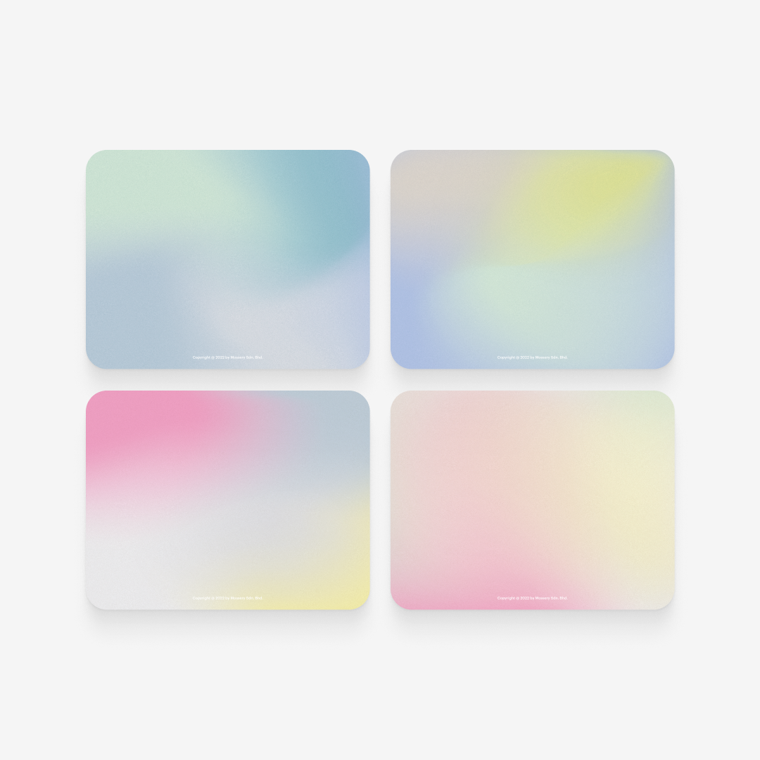 Gradient Notecard Set